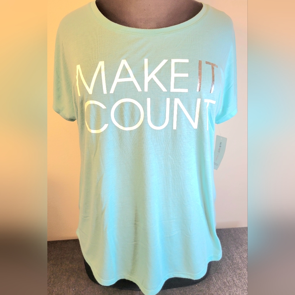 NWT Size 0x Style & Co. Lightweight Short Sleeve Shirt